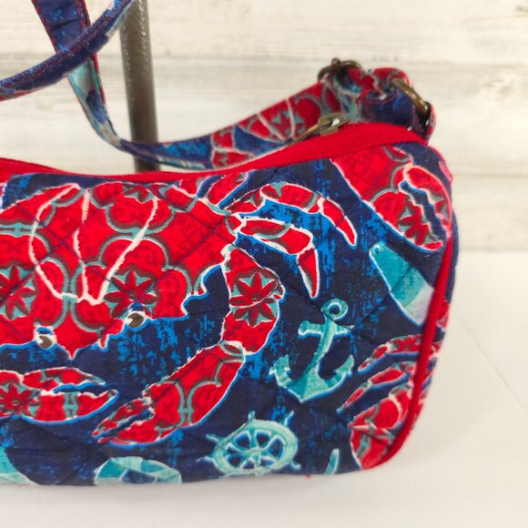 Paul Brent Crossbody Quilted Coastal Anchor Nautical Beachy Crossbody Purse Bag - Picture 12 of 16